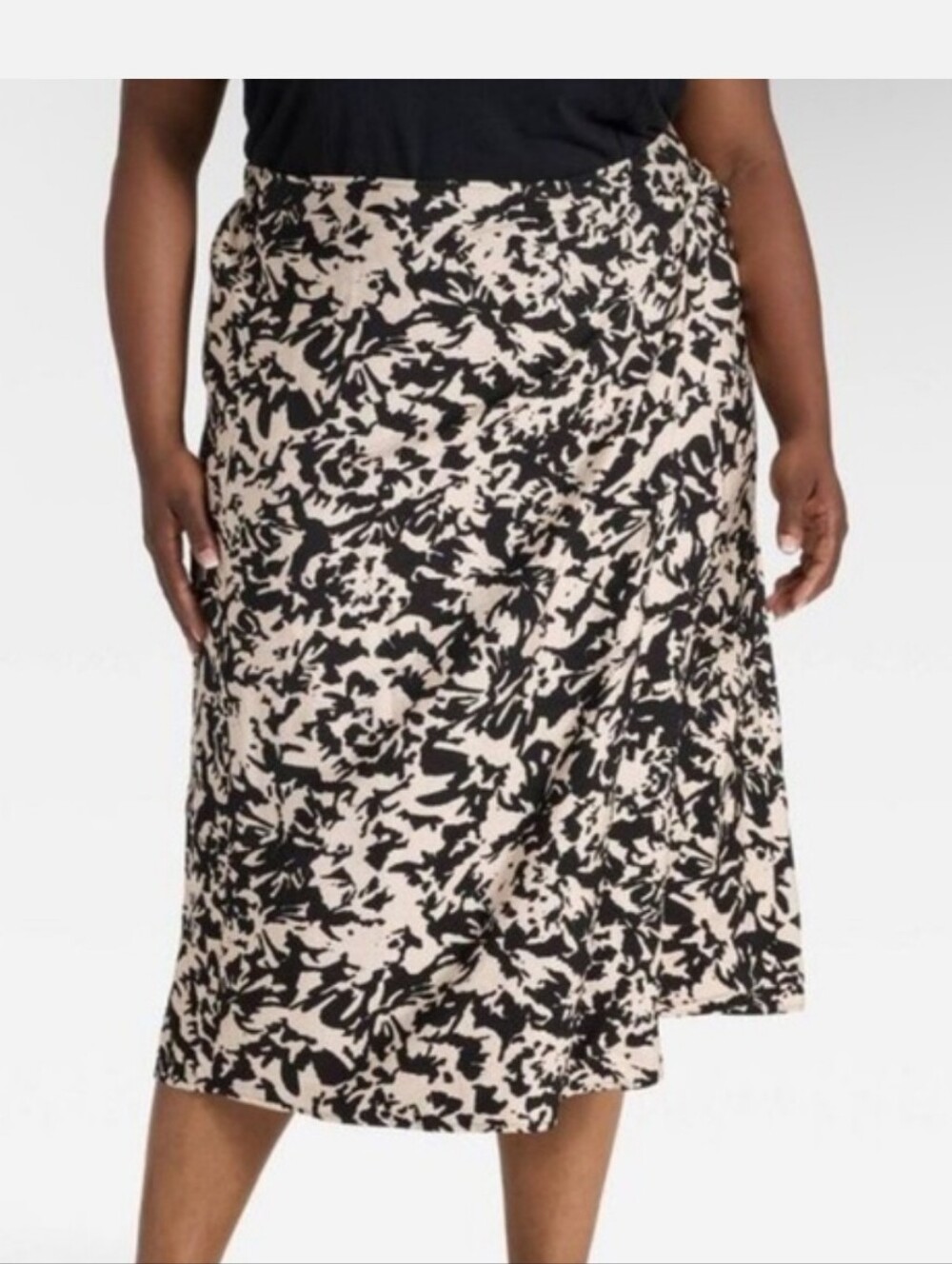 NWT Ava & Viv Faux Wrap Skirt
